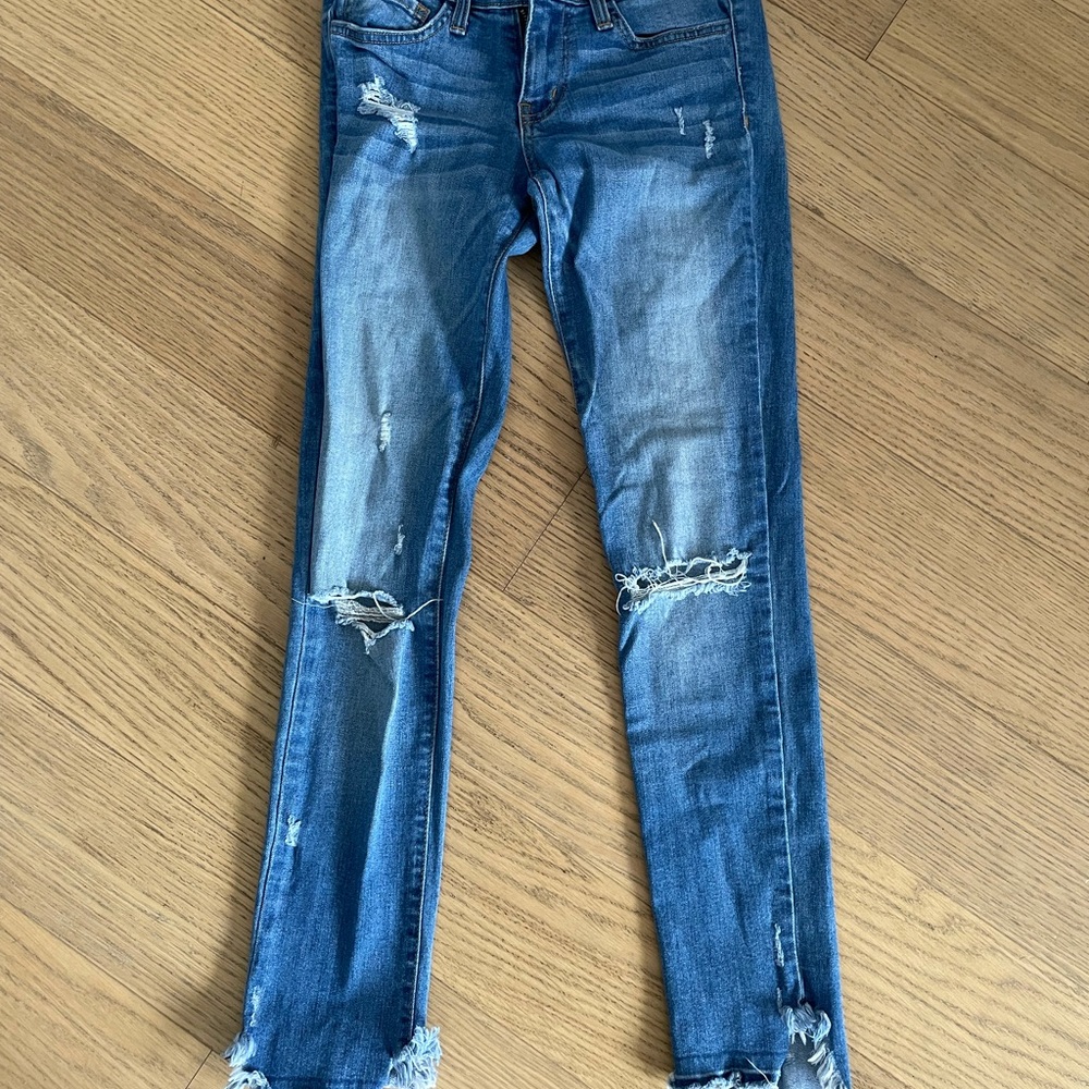 Flying monkey skinny jeans